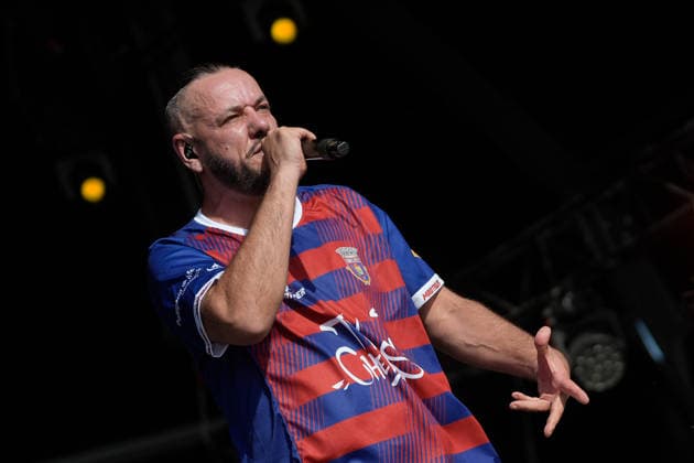 ROCK IN RIO LISBOA 2026 ROCK IN RIO LISBOA: Sam The Kid performing at Palco Musica Valley on second day of Rock In Rio Lisboa, at Parque Tejo, in Lisbon, Portugal, this Sunday 21. (Photo: Bruno de Carvalho Brazil Photo Press) Lisboa Parque das Nacoes Lisboa Portugal Copyright: xBrunoxdexCarvalhox