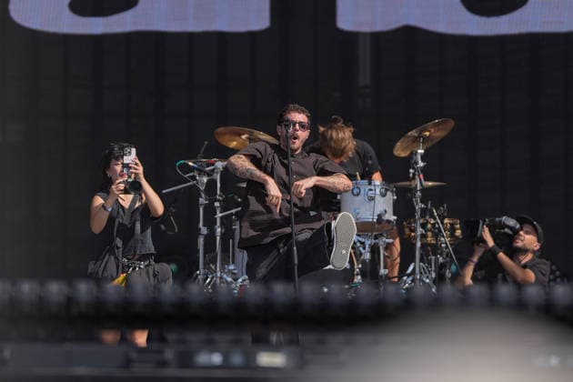 ROCK IN RIO LISBOA 2026 ROCK IN RIO LISBOA: Grandson performing at Palco Mundo on second day of Rock In Rio Lisboa, at Parque Tejo, in Lisbon, Portugal, this Sunday 21. (Photo: Bruno de Carvalho Brazil Photo Press) Lisboa Parque das Nacoes Lisboa Portugal Copyright: xBrunoxdexCarvalhox