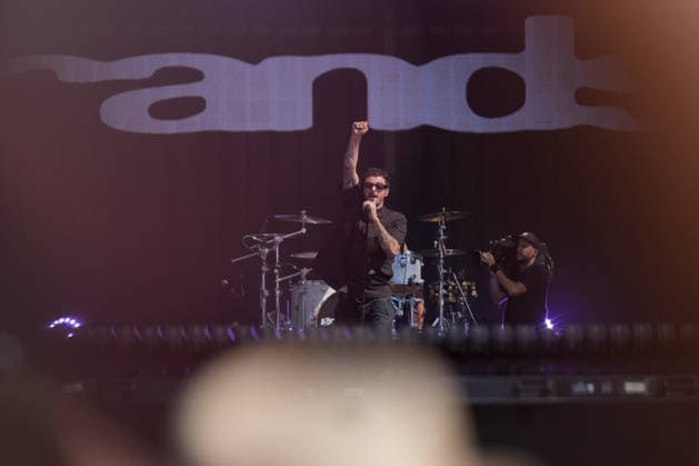 ROCK IN RIO LISBOA 2026 ROCK IN RIO LISBOA: Grandson performing at Palco Mundo on second day of Rock In Rio Lisboa, at Parque Tejo, in Lisbon, Portugal, this Sunday 21. (Photo: Bruno de Carvalho Brazil Photo Press) Lisboa Parque das Nacoes Lisboa Portugal Copyright: xBrunoxdexCarvalhox