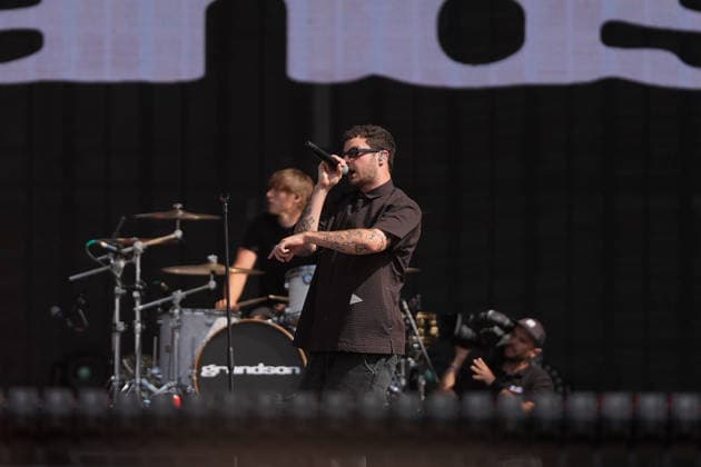 ROCK IN RIO LISBOA 2026 ROCK IN RIO LISBOA: Grandson performing at Palco Mundo on second day of Rock In Rio Lisboa, at Parque Tejo, in Lisbon, Portugal, this Sunday 21. (Photo: Bruno de Carvalho Brazil Photo Press) Lisboa Parque das Nacoes Lisboa Portugal Copyright: xBrunoxdexCarvalhox