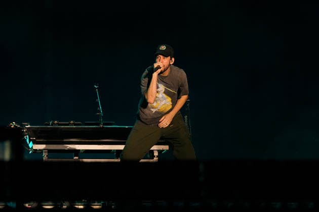 ROCK IN RIO LISBOA 2026 ROCK IN RIO LISBOA: Linkin Park performing at Palco Mundo on second day of Rock In Rio Lisboa, at Parque Tejo, in Lisbon, Portugal, this Sunday 21. (Photo: Bruno de Carvalho Brazil Photo Press) Lisboa Parque das Nacoes Lisboa Portugal Copyright: xBrunoxdexCarvalhox