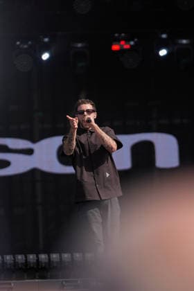 ROCK IN RIO LISBOA 2026 ROCK IN RIO LISBOA: Grandson performing at Palco Mundo on second day of Rock In Rio Lisboa, at Parque Tejo, in Lisbon, Portugal, this Sunday 21. (Photo: Bruno de Carvalho Brazil Photo Press) Lisboa Parque das Nacoes Lisboa Portugal Copyright: xBrunoxdexCarvalhox