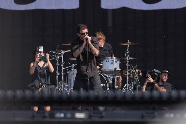ROCK IN RIO LISBOA 2026 ROCK IN RIO LISBOA: Grandson performing at Palco Mundo on second day of Rock In Rio Lisboa, at Parque Tejo, in Lisbon, Portugal, this Sunday 21. (Photo: Bruno de Carvalho Brazil Photo Press) Lisboa Parque das Nacoes Lisboa Portugal Copyright: xBrunoxdexCarvalhox