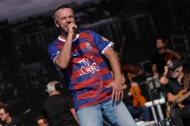 ROCK IN RIO LISBOA 2026 ROCK IN RIO LISBOA: Sam The Kid performing at Palco Musica Valley on second day of Rock In Rio Lisboa, at Parque Tejo, in Lisbon, Portugal, this Sunday 21. (Photo: Bruno de Carvalho Brazil Photo Press) Lisboa Parque das Nacoes Lisboa Portugal Copyright: xBrunoxdexCarvalhox