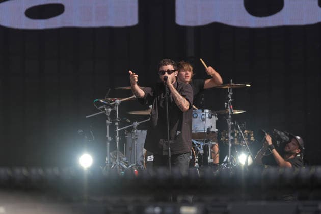 ROCK IN RIO LISBOA 2026 ROCK IN RIO LISBOA: Grandson performing at Palco Mundo on second day of Rock In Rio Lisboa, at Parque Tejo, in Lisbon, Portugal, this Sunday 21. (Photo: Bruno de Carvalho Brazil Photo Press) Lisboa Parque das Nacoes Lisboa Portugal Copyright: xBrunoxdexCarvalhox