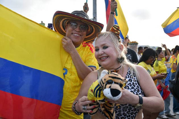 Abelardo de la Espriella celebrates presidential election victory in Colombia BARRANQUILLA, COLOMBIA - JUNE 21: Supporters of far-right presidential candidate Abelardo de la Espriella celebrate his electoral victory in Barranquilla, Colombia, on June 21, 2026. Cristian Acosta Anadolu Barranquilla Colombia. Editorial use only. Please get in touch for any other usage.  Copyright: x2026xAnadoluxCristianxAcostax