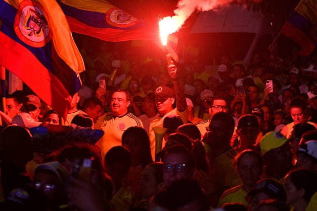 Abelardo de la Espriella celebrates presidential election victory in Colombia BARRANQUILLA, COLOMBIA - JUNE 21: Supporters of far-right presidential candidate Abelardo de la Espriella celebrate his electoral victory in Barranquilla, Colombia, on June 21, 2026. Cristian Acosta Anadolu Barranquilla Colombia. Editorial use only. Please get in touch for any other usage.  Copyright: x2026xAnadoluxCristianxAcostax