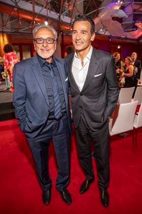 ABB BURDA- Erol Sander und Wolfgang Stumph zu Gast auf der Aftershow Party bei dem Felix Burda Award in der KAXICA am Brandenburger Tor am 21.06.2026 in Berlin Berlin Deutschland *** ABB BURDAs Erol Sander and Wolfgang Stumph attended the after-show party for the Felix Burda Award at KAXICA near the Brandenburg Gate on June 21, 2026, in Berlin, Germany,detected_source_language