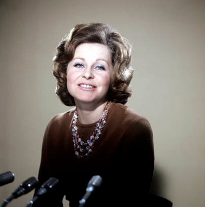 Angelina Vovk 482600 01.01.1973 Central TV announcer Angelina Vovk. Sputnik Moscow Russia  Copyright: xx
