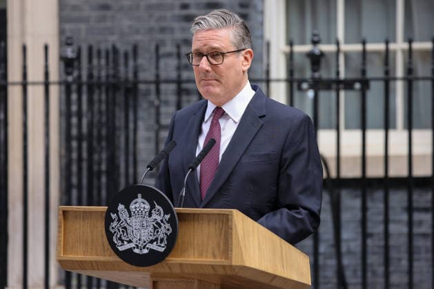 June 22, 2026, London, London, UK: London, UK. Prime Minister Keir Starmer makes a statement to the nation outside 10 Downing Street in London, announcing his resignation as Labour Party leader and setting out a timetable for the appointment of a new party leader and British Prime Minister. London UK  - ZUMAl94_ 20260622_zaf_l94_017 Copyright: xDinendraxHariax
