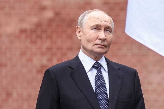 RUSSIA, MOSCOW - JUNE 22, 2026: Russia s President Vladimir Putin attends a ceremony to lay flowers at the Tomb of the Unknown Soldier in Alexander Garden on the Day of Remembrance and Sorrow to commemorate the 85th anniversary of Nazi Germany s invasion of the Soviet Union in WWII. Sergei Fadeichev TASS  94132946