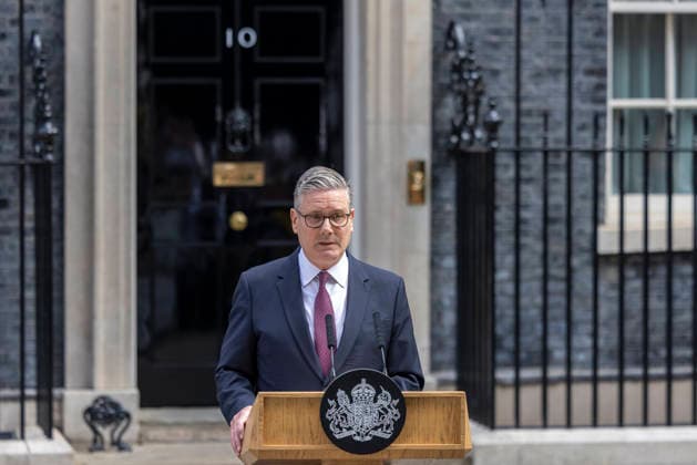 22 June 2026 London, UK: Prime Minister Keir Starmer Announces Resignation Outside No.10 Downing Street 22 June 2026 Westminster, London, UK: Prime Minister Sir Keir Starmer delivers a statement outside No.10 Downing Street announcing that he will step down as Leader of the Labour Party and Prime Minister. Speaking to assembled members of the media, Starmer outlined plans for an orderly leadership transition, with a successor expected to be in place before Parliament returns in September., Credit:Abdullah Bailey Anthony Bailey - B2421 Avalon  Copyright: xAbdullahxBaileyx xAnthonyxBaileyx-xB2421x xAvalonx 1111767305