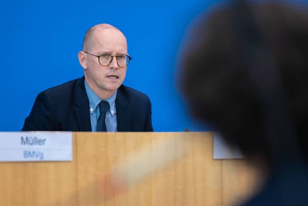 Regierungspressekonferenz vom 22. Juni 2026. Deutschland, Berlin: Sprecher des Auswärtigen Amts Martin Giese. *** Government Press Conference on June 22, 2026, Berlin, Germany; Martin Giese, Spokesperson for the Federal Foreign Office,detected_source_language