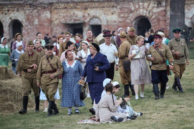 BELARUS, BREST - JUNE 22, 2026: A military-historical re-enactment at the Brest Fortress. The event marks the 85th anniversary of the Nazi German Invasion of the Soviet Union in World War II. Maxim Malinovsky TASS  94130727
