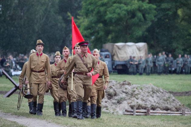 BELARUS, BREST - JUNE 22, 2026: A military-historical re-enactment at the Brest Fortress. The event marks the 85th anniversary of the Nazi German Invasion of the Soviet Union in World War II. Maxim Malinovsky TASS  94130730