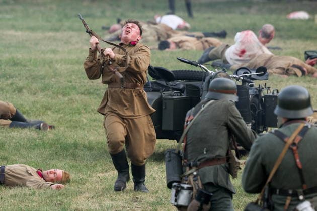 BELARUS, BREST - JUNE 22, 2026: A military-historical re-enactment at the Brest Fortress. The event marks the 85th anniversary of the Nazi German Invasion of the Soviet Union in World War II. Maxim Malinovsky TASS  94131029