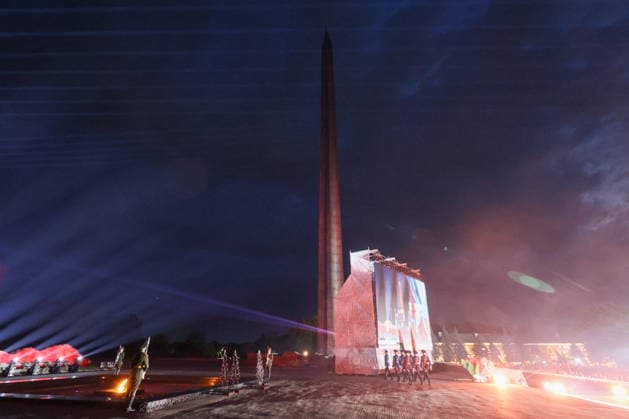 BELARUS, BREST - JUNE 22, 2026: A memorial rally at the Courage Monument in the Brest Fortress marking the 85th anniversary of the Nazi German Invasion of the Soviet Union in World War II. Maxim Malinovsky TASS  94129525