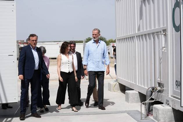 Inauguration of innovation Water and Energy Center during 175 anniverasary of Canal de Isabel II in Madrid on Monday, 22 June 2026. In picture King Felipe VI and Isabel Diaz Ayuso Inaugura el centro de innovación de agua y energía, en el marco de la conmemoración del 175º aniversario de la creación de Canal de Isabel II en Madrid a 22 de Junio de 2026 Sara Cordon Press Cordon Press 
