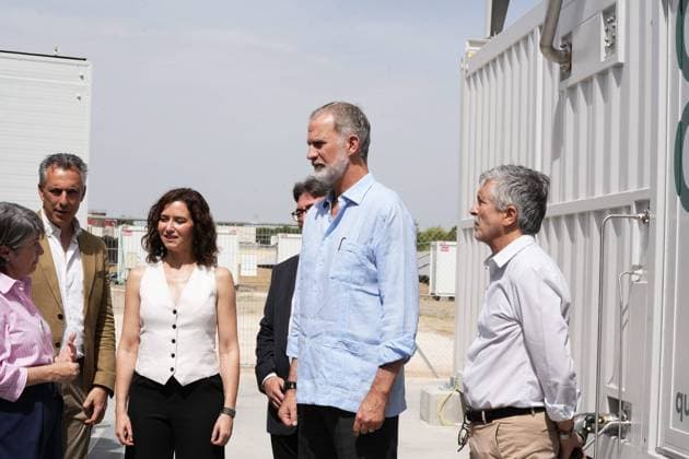 Inauguration of innovation Water and Energy Center during 175 anniverasary of Canal de Isabel II in Madrid on Monday, 22 June 2026. In picture King Felipe VI and Isabel Diaz Ayuso Inaugura el centro de innovación de agua y energía, en el marco de la conmemoración del 175º aniversario de la creación de Canal de Isabel II en Madrid a 22 de Junio de 2026 Sara Cordon Press Cordon Press 