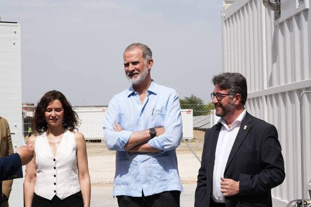 Inauguration of innovation Water and Energy Center during 175 anniverasary of Canal de Isabel II in Madrid on Monday, 22 June 2026. In picture King Felipe VI and Isabel Diaz Ayuso Inauguracion del centro de innovación de agua y energía, en el marco de la conmemoración del 175º aniversario de la creación de Canal de Isabel II en Madrid a 22 de Junio de 2026 Sara Cordon Press Cordon Press 