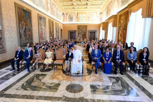ITALY- REL VATICAN -POPE LEO XVI RECEIVES MEMEBERSOF THE JEROME LEJEUNE FOUNDATION June 22, 2026 ITALY REL June 22, 2026 Pope Leo XIV receives members of the Jerome Lejeune Foundation EDITORIAL USE ONLY - NO BOOKS Copyright: xVATICANxMEDIAx xCatholicxPressxPhotox