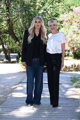 IPA85937420 - Rome: Casa del Cinema. Presentation of the Filming Italy Sardegna Festival. Pictured: Tiziana Rocca, Micaela Ramazzotti  Copyright: xMaurizioxD Avanzox xDxAvanzo Provvisionatox 85937420