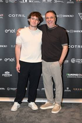 IPA85937277 - Rome: Casa del Cinema. Presentation of the Filming Italy Sardegna Festival. Pictured: Mattia Cirilli, Gabriele Cirilli  Copyright: xMaurizioxD Avanzox xDxAvanzo Provvisionatox 85937277