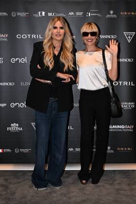 IPA85937321 - Rome: Casa del Cinema. Presentation of the Filming Italy Sardegna Festival. Pictured: Tiziana Rocca, Micaela Ramazzotti  Copyright: xMaurizioxD Avanzox xDxAvanzo Provvisionatox 85937321