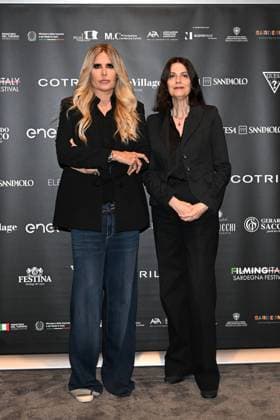 IPA85937148 - Rome: Casa del Cinema. Presentation of the Filming Italy Sardegna Festival. Pictured: Tiziana Rocca, Domizia De Rosa  Copyright: xMaurizioxD Avanzox xDxAvanzo Provvisionatox 85937148