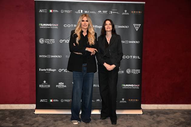 IPA85937150 - Rome: Casa del Cinema. Presentation of the Filming Italy Sardegna Festival. Pictured: Tiziana Rocca, Domizia De Rosa  Copyright: xMaurizioxD Avanzox xDxAvanzo Provvisionatox 85937150