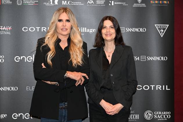 IPA85937161 - Rome: Casa del Cinema. Presentation of the Filming Italy Sardegna Festival. Pictured: Tiziana Rocca, Domizia De Rosa  Copyright: xMaurizioxD Avanzox xDxAvanzo Provvisionatox 85937161