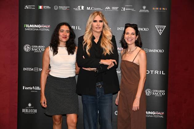 IPA85937216 - Rome: Casa del Cinema. Presentation of the Filming Italy Sardegna Festival. Pictured: Ludovica Galletta, Tiziana Rocca, Federica Corti  Copyright: xMaurizioxD Avanzox xDxAvanzo Provvisionatox 85937216