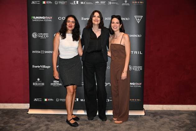 IPA85937223 - Rome: Casa del Cinema. Presentation of the Filming Italy Sardegna Festival. Pictured: Ludovica Galletta, Domizia De Rosa, Federica Corti  Copyright: xMaurizioxD Avanzox xDxAvanzo Provvisionatox 85937223
