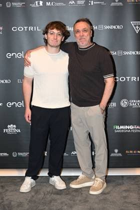 IPA85937275 - Rome: Casa del Cinema. Presentation of the Filming Italy Sardegna Festival. Pictured: Mattia Cirilli, Gabriele Cirilli  Copyright: xMaurizioxD Avanzox xDxAvanzo Provvisionatox 85937275
