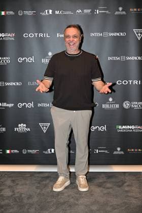 IPA85937286 - Rome: Casa del Cinema. Presentation of the Filming Italy Sardegna Festival. Pictured: Gabriele Cirilli  Copyright: xMaurizioxD Avanzox xDxAvanzo Provvisionatox 85937286