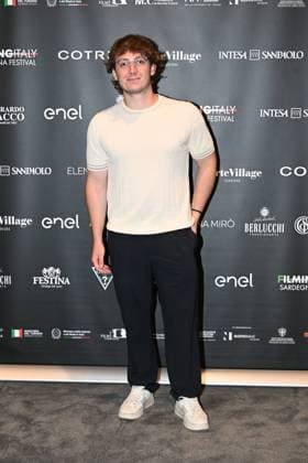 IPA85937299 - Rome: Casa del Cinema. Presentation of the Filming Italy Sardegna Festival. Pictured: Mattia Cirilli  Copyright: xMaurizioxD Avanzox xDxAvanzo Provvisionatox 85937299