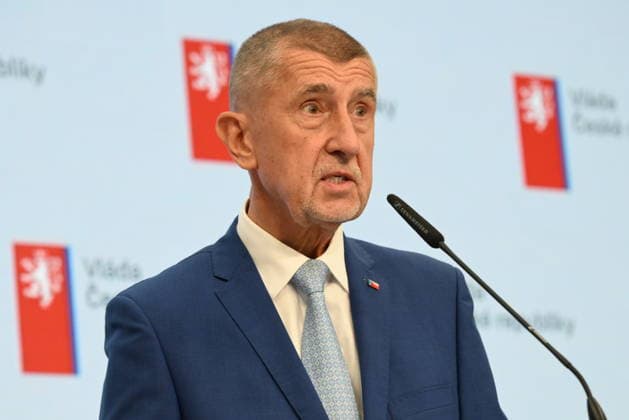 Czech Prime Minister Andrej Babis (ANO) at a press conference following a cabinet meeting to decide on the composition of the Czech delegation to the July NATO summit in Ankara, in Prague, Czech Republic, on June 22, 2026. (CTKxPhoto KaterinaxSulova) CTKPhotoP2026062205471  CTKPhotoP2026062205471