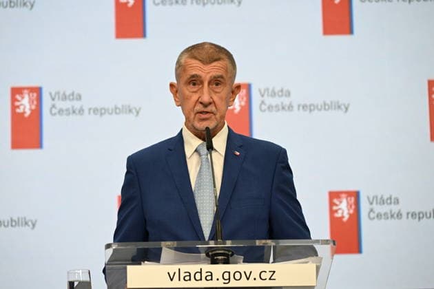 Czech Prime Minister Andrej Babis (ANO) at a press conference following a cabinet meeting to decide on the composition of the Czech delegation to the July NATO summit in Ankara, in Prague, Czech Republic, on June 22, 2026. (CTKxPhoto KaterinaxSulova) CTKPhotoP2026062205505  CTKPhotoP2026062205505