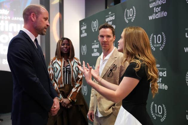 . 22 06 2026. London, United Kingdom. Prince William with actor Benedict Cumberbatch and actress Emma Watson at a Business Forum for the Royal FoundationÕs United for Wildlife , at the start of London Climate Action Week.  xPoolx xi-Imagesx IIM-26846-0010