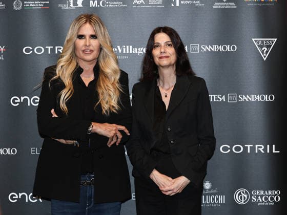 IPA85938300 - Rome: Casa del Cinema. Presentation of the Filming Italy Sardegna Festival. Pictured: Tiziana Rocca, Domizia De Rosa  Copyright: xMarcoxProvvisionatox xDxAvanzo Provvisionatox 85938300