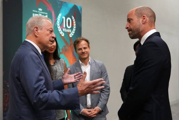 Britain Royals Britain s Prince William talks to former US Vice President Al Gore during a reception at a Business Forum for The Royal Foundation s United for Wildlife in London, Monday, June 22, 2026., Credit:Kirsty Wigglesworth PA ROTA - B68 Avalon GBR, London  Copyright: xKirstyxWigglesworthx xPAxROTAx-xB68x xAvalonx 1111787520