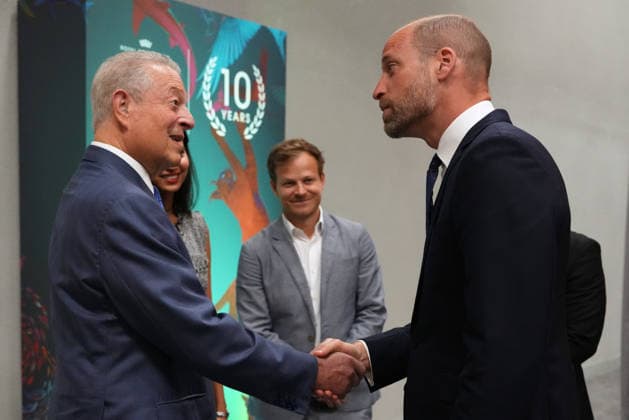 Britain Royals Britain s Prince William shakes hands with former US Vice President Al Gore during a reception at a Business Forum for The Royal Foundation s United for Wildlife in London, Monday, June 22, 2026., Credit:Kirsty Wigglesworth PA ROTA - B68 Avalon GBR, London  Copyright: xKirstyxWigglesworthx xPAxROTAx-xB68x xAvalonx 1111787646