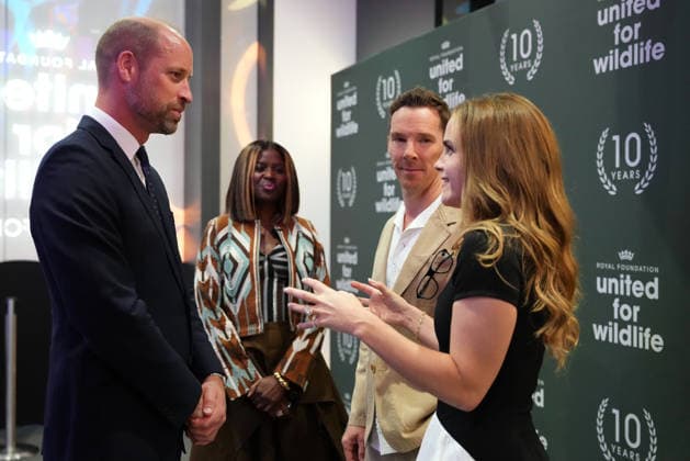 Britain Royals Britain s Prince William, the Prince of Wales, meets actress Emma Watson, right, actor Benedict Cumberbatch, second right, and broadcaster June Sarpong as he attends a landmark Business Forum for The Royal Foundation s United for Wildlife in London, Monday, June 22, 2026., Credit:Kirsty Wigglesworth PA ROTA - B68 Avalon GBR, London  Copyright: xKirstyxWigglesworthx xPAxROTAx-xB68x xAvalonx 1111787737