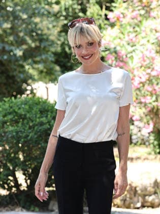 IPA85938430 - Rome: Casa del Cinema. Presentation of the Filming Italy Sardegna Festival. Pictured: Micaela Ramazzotti  Copyright: xMarcoxProvvisionatox xDxAvanzo Provvisionatox 85938430