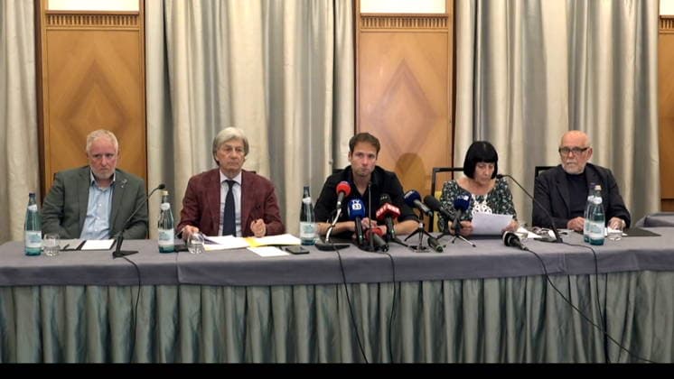 IPA85940502 - Bolzano: Alex Schwazer has called a press conference to make important announcements. These announcements concern new doping allegations brought by the German National Anti-Doping Agency. Image frame distributed by this Agency exclusively for editorial purposes. The material may originate from social media, television broadcasters, press offices, or other publicly accessible third-party sources. The Agency does not claim any ownership rights, copyrights, or licenses to the material. Any fees charged apply exclusively to the Agency’s services. The user is responsible for verifying and obtaining any rights, authorizations, or consents necessary for the use of the material.  Copyright: xAgenziaxFotogrammax xAgenziaxFotogrammax 85940502