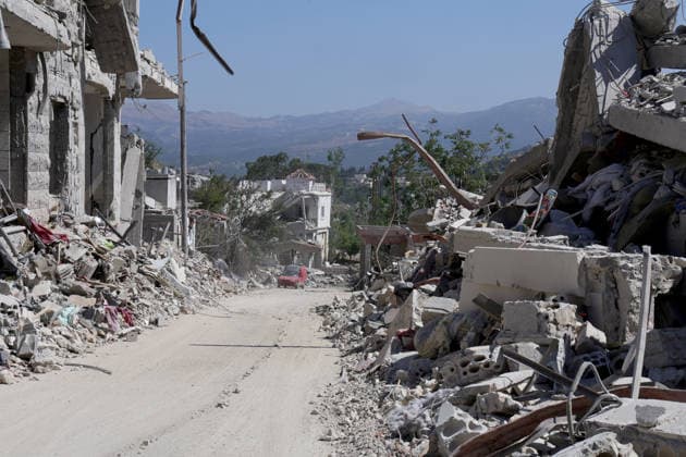 Destruction due to Israeli attacks unveiled in Southern Lebanon s Marjayoun District MARJAYOUN, LEBANON - JUNE 22: A view of the widespread destruction inside the towns of Dibbin and Blat in the Marjayoun district of southern Lebanon on June 22, 2026 following Israeli attacks. Following the implementation of a fragile, U.S.-brokered ceasefire agreement aimed at pausing hostilities, the true scale of the devastation caused by intense Israeli military airstrikes and artillery shelling has been revealed. Numerous residential homes have been completely flattened, local civil infrastructure is severely fractured, and entire residential neighborhoods have been rendered largely uninhabitable. Ramiz Dallah Anadolu Majayoun Lebanon. Editorial use  Copyright: x2026xAnadoluxRamizxDallahx