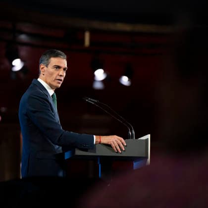 Pedro Sanchez attends A Green and Digital Spain in Madrid, Spain - 22 Jun 2026 Prime Minister Pedro Sanchez attends the event ‘A Green and Digital Spain. The Impact of the Recovery Plan’ at the Teatro Real. Madrid Spain Copyright: xAtilanoxGarciax xSOPAxImagesx photos24587