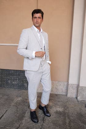 IPA85941522 - Milan, Milan Men™s Fashion Week Spring Summer 2027 - Men™s Fashion, Spring Summer 2027 - Thom Browne fashion show - front row Pictured: Sean O Pry  Copyright: xRiccardoxGIordanox xRiccardoxGiordanox 85941522