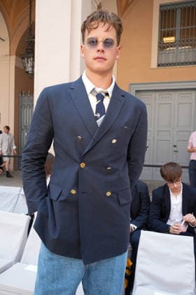 IPA85941558 - Milan, Milan Men™s Fashion Week Spring Summer 2027 - Men™s Fashion, Spring Summer 2027 - Thom Browne fashion show - front row Pictured: Joe Burrow  Copyright: xRiccardoxGIordanox xRiccardoxGiordanox 85941558