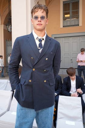 IPA85941561 - Milan, Milan Men™s Fashion Week Spring Summer 2027 - Men™s Fashion, Spring Summer 2027 - Thom Browne fashion show - front row Pictured: Joe Burrow  Copyright: xRiccardoxGIordanox xRiccardoxGiordanox 85941561